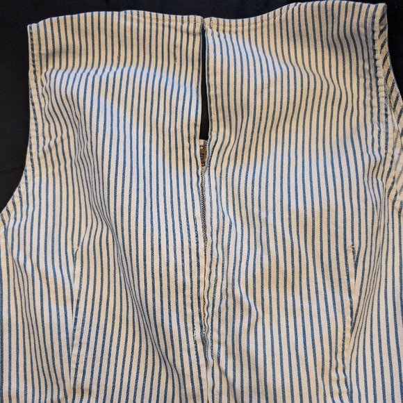 Point Sur by J.Crew Tailored Wide Leg Cotton Jumpsuit - Size 12 - Like New - Picture 7 of 11
